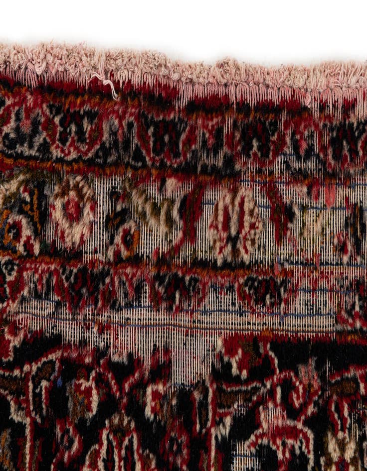 Detail image of  9' 7 x 12' 7  Hand Knotted Mashad Persian Wool Rug