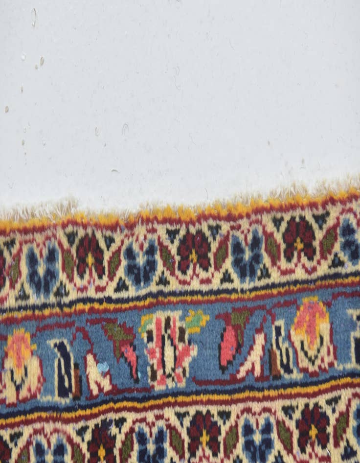 Detail image of  9' 10 x 12' 10  Hand Knotted Mashad Persian Wool Rug