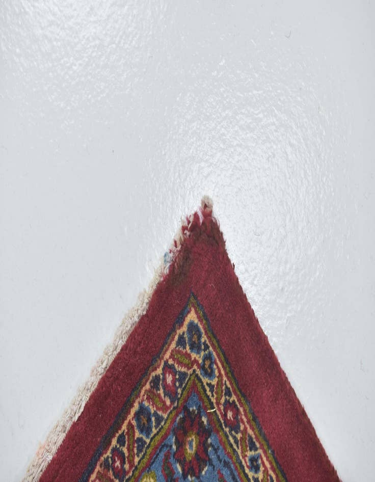 Detail image of  9' 6 x 13'  Hand Knotted Mashad Persian Wool Rug