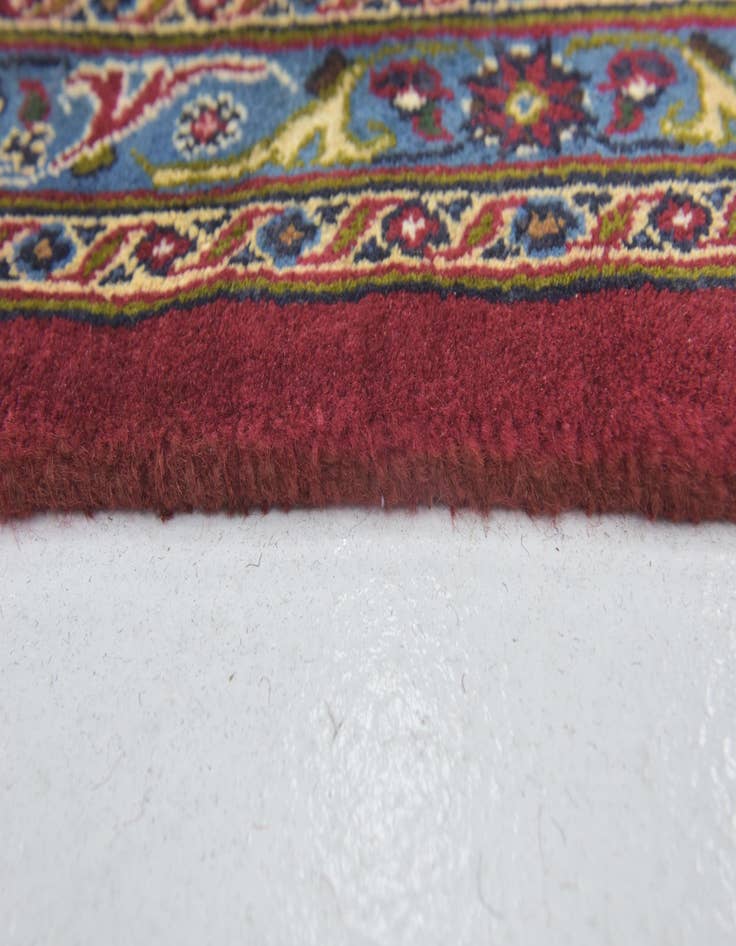 Detail image of  9' 6 x 13'  Hand Knotted Mashad Persian Wool Rug