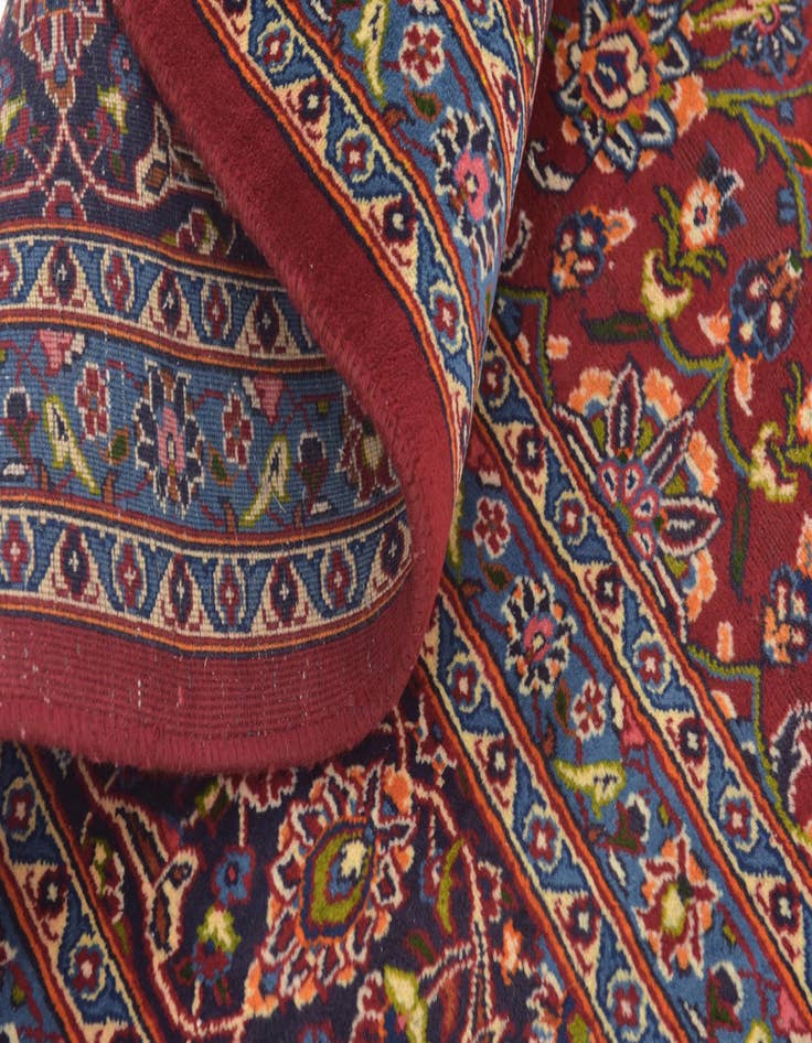 Detail image of  9' 10 x 12' 5  Hand Knotted Mashad Persian Wool Rug