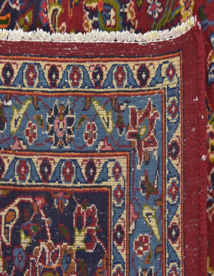 Detail image of  9' 10 x 12' 5  Hand Knotted Mashad Persian Wool Rug