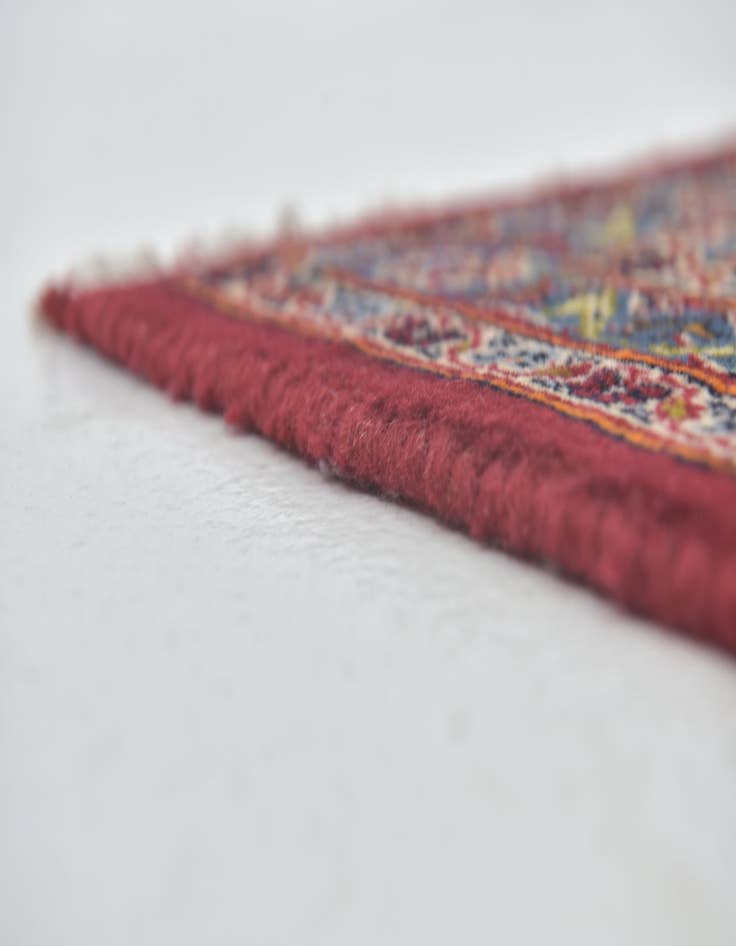 Detail image of  9' 8 x 12' 6  Hand Knotted Mashad Persian Wool Rug