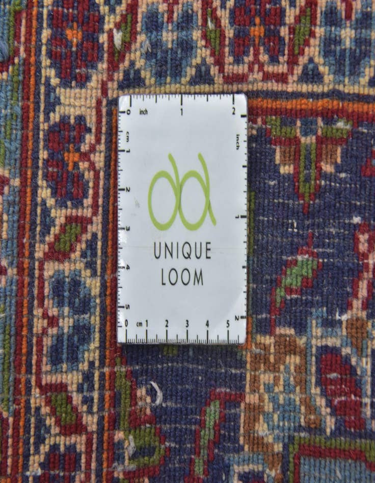 Detail image of  9' 9 x 13' 2  Hand Knotted Mashad Persian Wool Rug