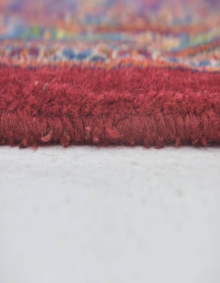 Detail image of  9' 9 x 13' 2  Hand Knotted Mashad Persian Wool Rug