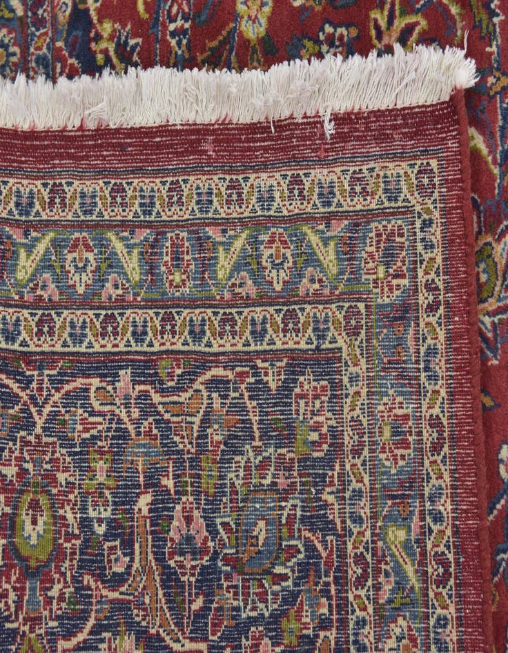 Detail image of  9' 8 x 13'  Hand Knotted Mashad Persian Wool Rug