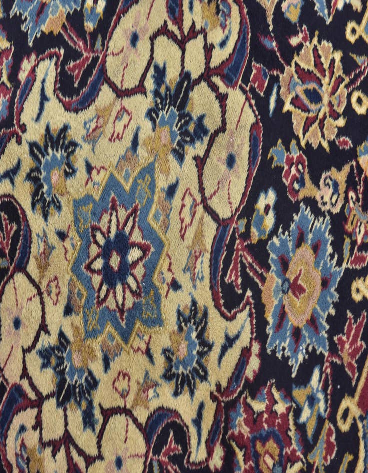 Detail image of  10' x 12' 8  Hand Knotted Mashad Persian Wool Rug