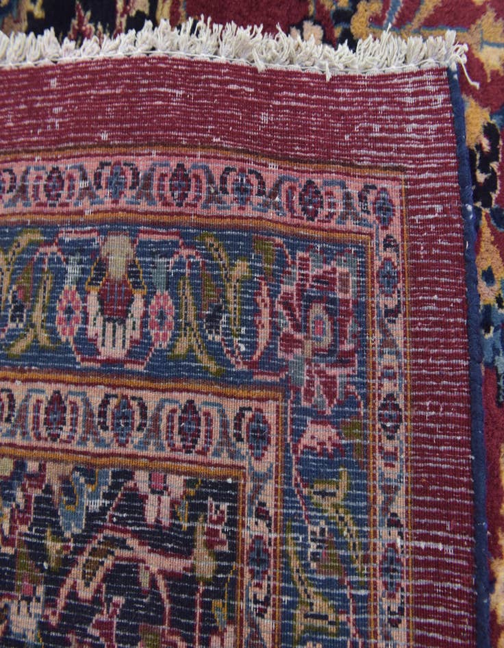 Detail image of  10' x 12' 8  Hand Knotted Mashad Persian Wool Rug