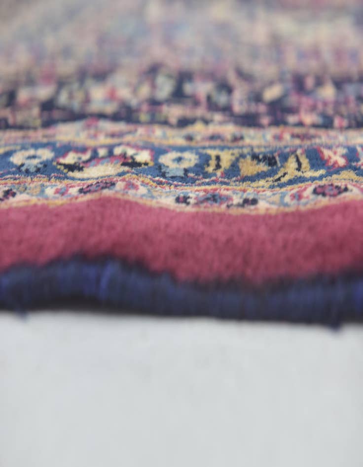 Detail image of  10' x 12' 8  Hand Knotted Mashad Persian Wool Rug
