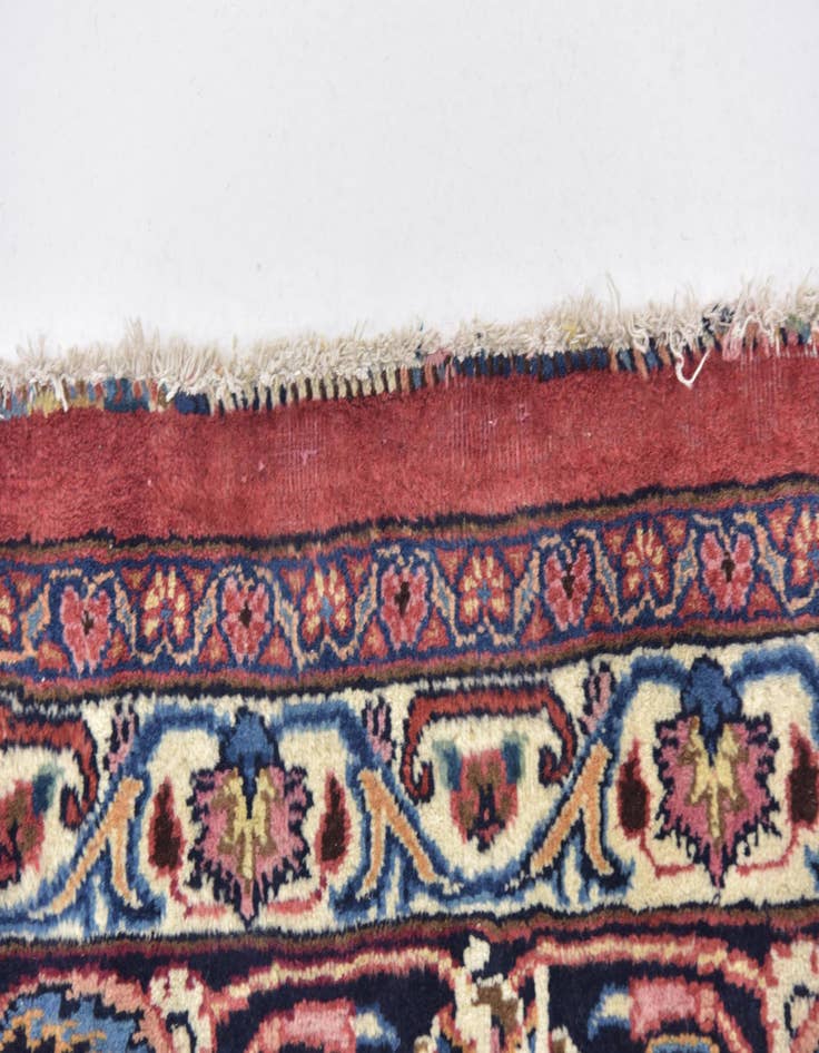 Detail image of 10' 2 x 12' 6 Hand Knotted Mashad Persian Wool Rug