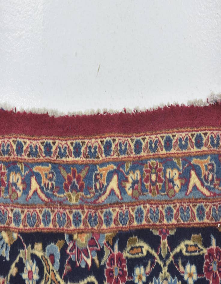 Detail image of  10' x 12' 8  Hand Knotted Mashad Persian Wool Rug