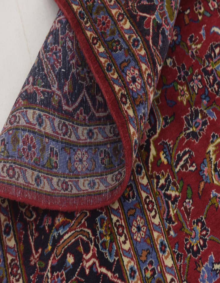 Detail image of  9' 7 x 13' 4  Hand Knotted Mashad Persian Wool Rug