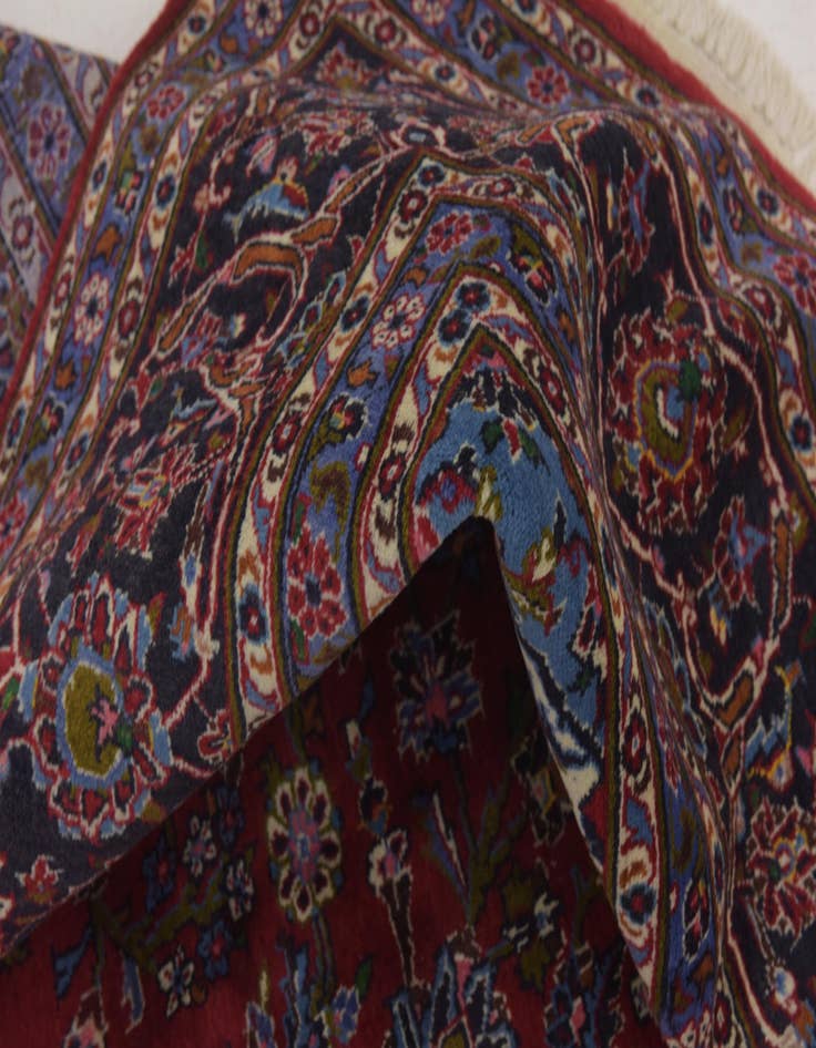 Detail image of  9' 7 x 13' 4  Hand Knotted Mashad Persian Wool Rug