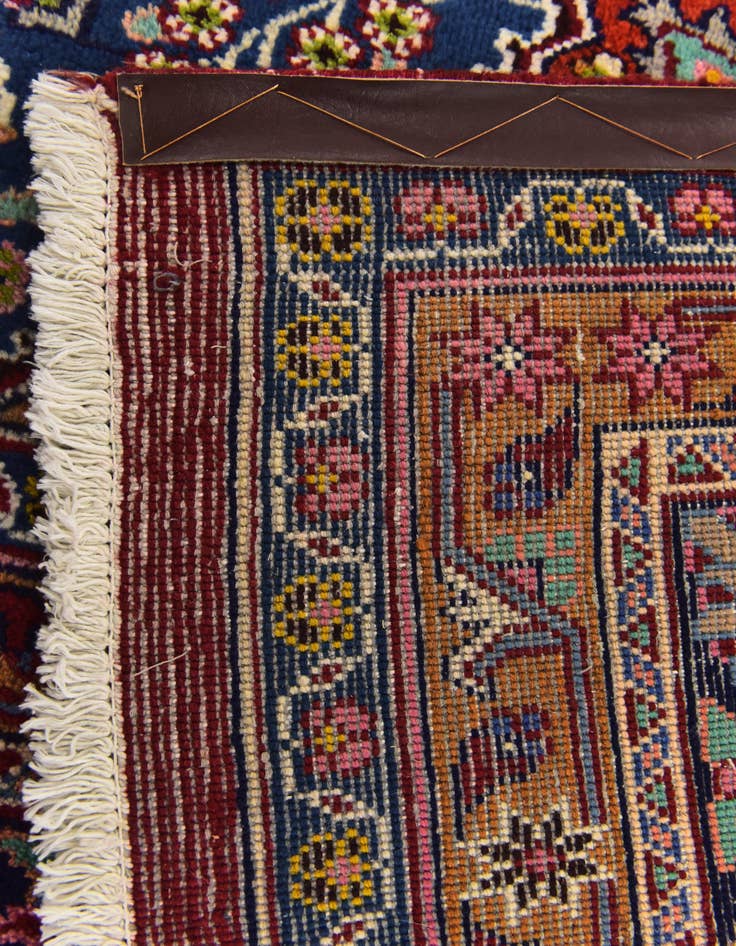 Detail image of  9' 6 x 12' 6  Hand Knotted Mashad Persian Wool Rug