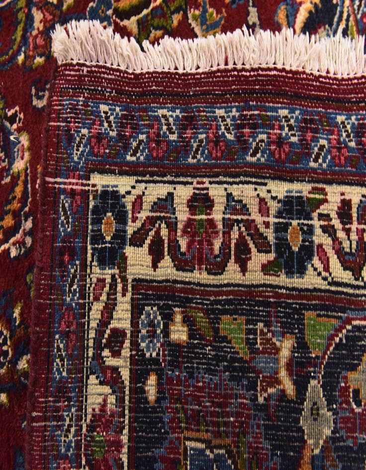 Detail image of  9' 6 x 13' 3  Hand Knotted Mashad Persian Wool Rug