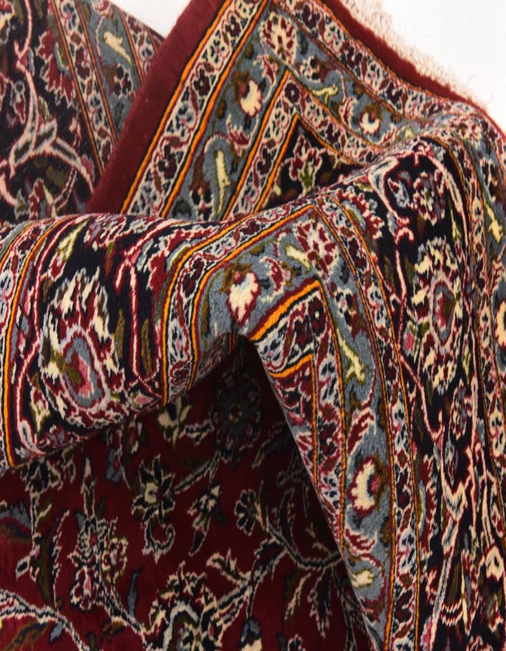 Detail image of  9' 9 x 12' 9  Hand Knotted Mashad Persian Wool Rug