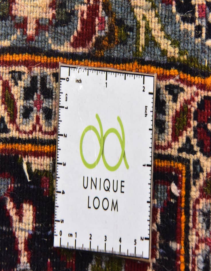 Detail image of  9' 9 x 12' 9  Hand Knotted Mashad Persian Wool Rug