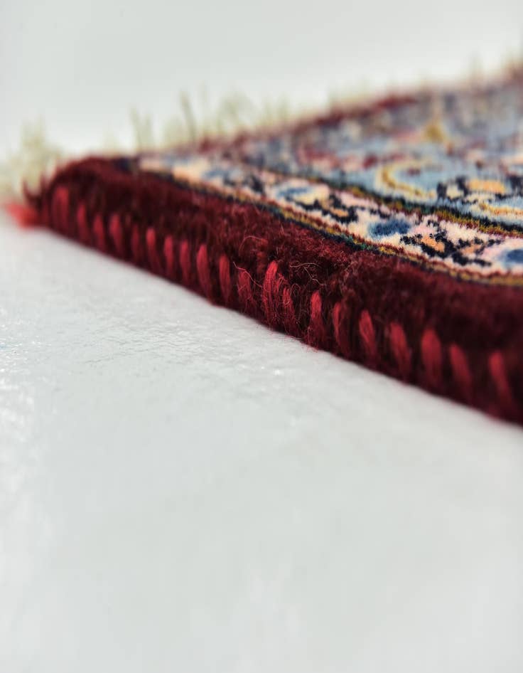 Detail image of  9' 4 x 12' 3  Hand Knotted Mashad Persian Wool Rug