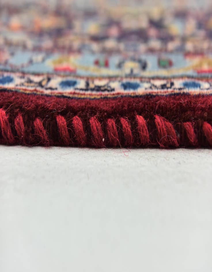 Detail image of  9' 4 x 12' 3  Hand Knotted Mashad Persian Wool Rug