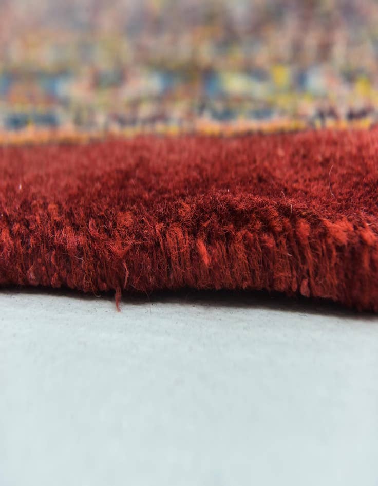 Detail image of  9' 9 x 12' 8  Hand Knotted Mashad Persian Wool Rug