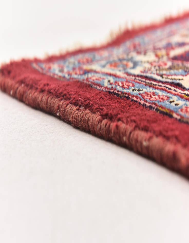 Detail image of  9' 7 x 12' 9  Hand Knotted Mashad Persian Wool Rug