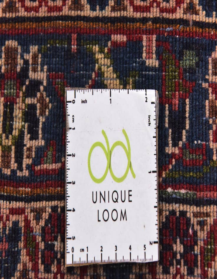 Detail image of  9' 10 x 12' 6  Hand Knotted Mashad Persian Wool Rug