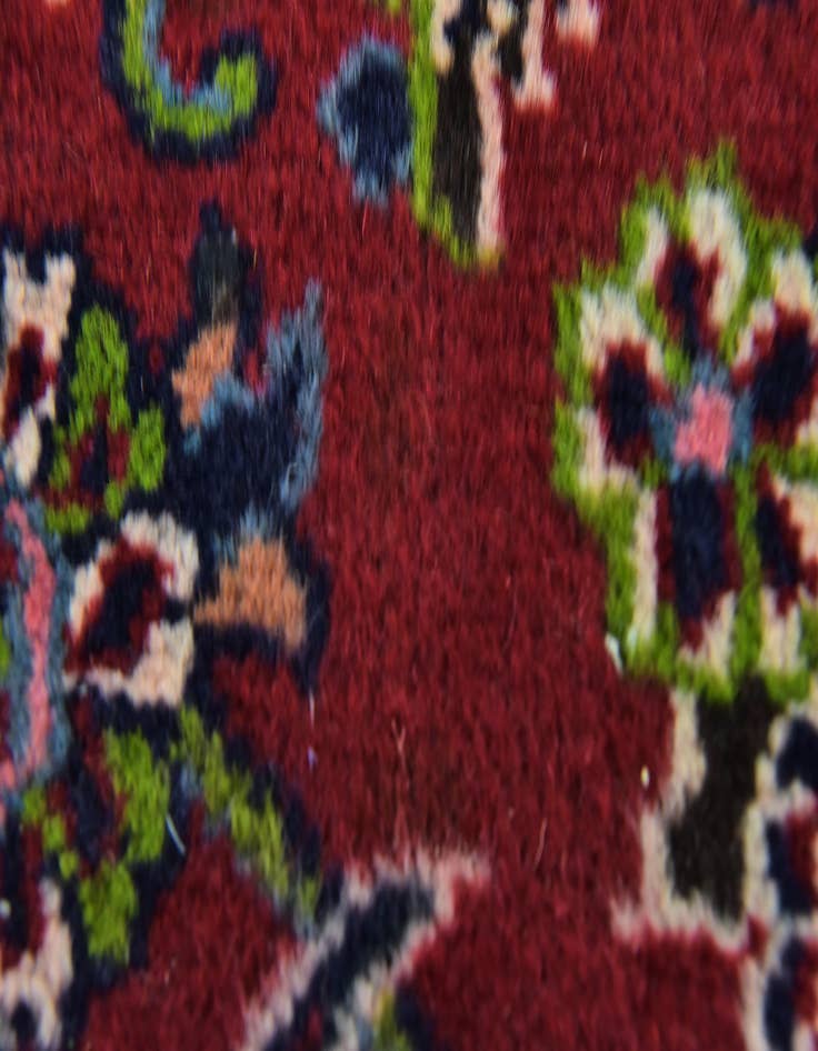 Detail image of  9' 8 x 12' 9  Hand Knotted Mashad Persian Wool Rug