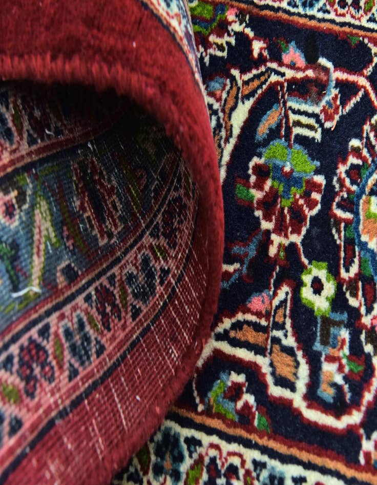 Detail image of  9' 8 x 12' 9  Hand Knotted Mashad Persian Wool Rug