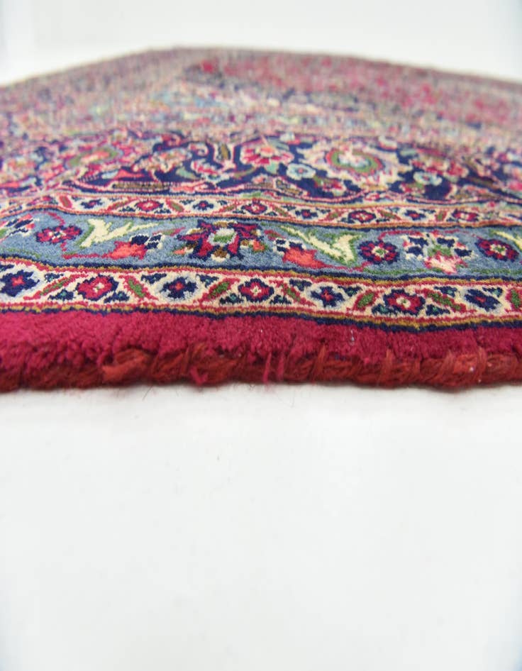 Detail image of  10' x 13'  Hand Knotted Mashad Persian Wool Rug