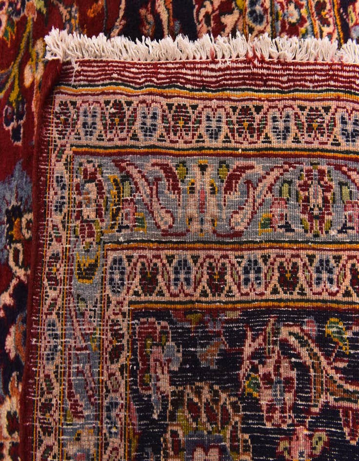 Detail image of  9' 10 x 13' 6  Hand Knotted Mashad Persian Wool Rug