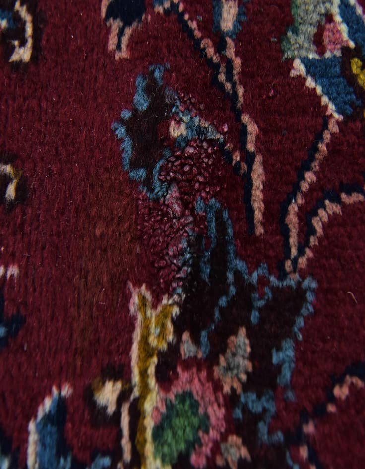 Detail image of  9' 8 x 13'  Hand Knotted Mashad Persian Wool Rug