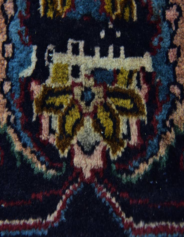 Detail image of  9' 8 x 13'  Hand Knotted Mashad Persian Wool Rug