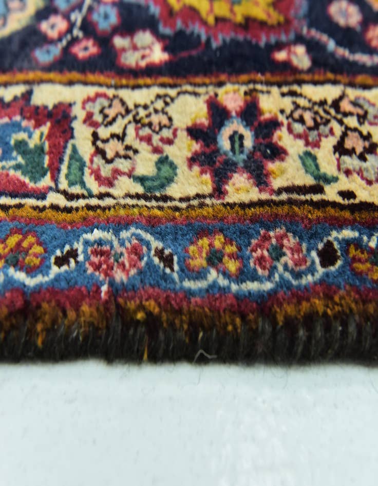 Detail image of  9' 8 x 13'  Hand Knotted Mashad Persian Wool Rug