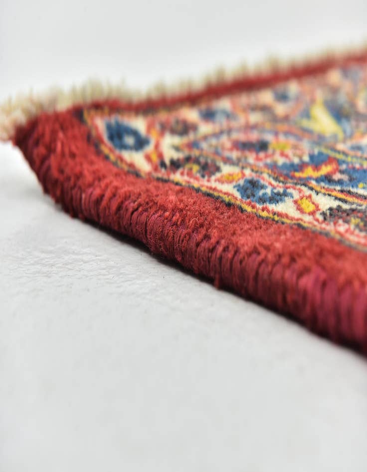 Detail image of  9' 6 x 12' 10  Hand Knotted Mashad Persian Wool Rug