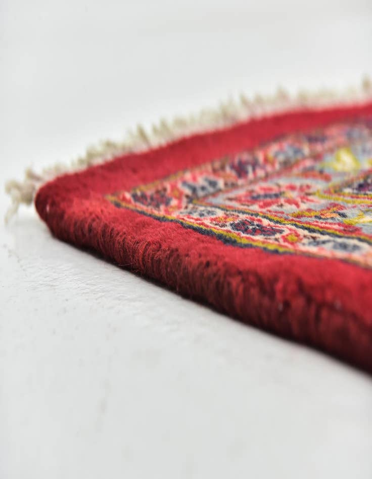 Detail image of  9' 6 x 12' 7  Hand Knotted Mashad Persian Wool Rug