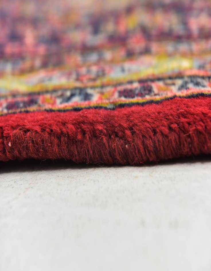 Detail image of  9' 6 x 12' 7  Hand Knotted Mashad Persian Wool Rug