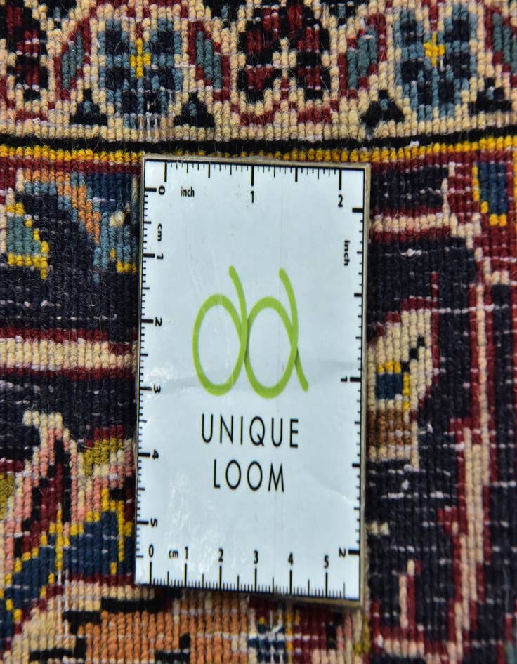 Detail image of  9' 9 x 13' 2  Hand Knotted Mashad Persian Wool Rug