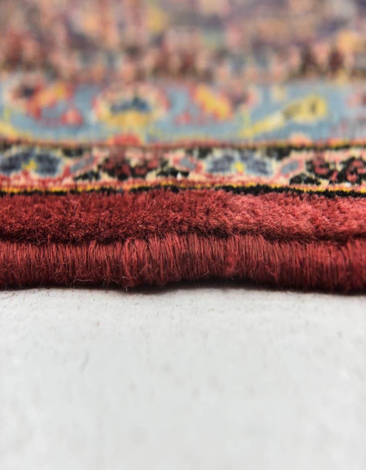 Detail image of  9' 9 x 13' 2  Hand Knotted Mashad Persian Wool Rug