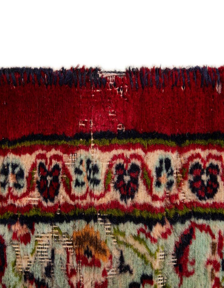 Detail image of  9' 10 x 12' 7  Hand Knotted Mashad Persian Wool Rug