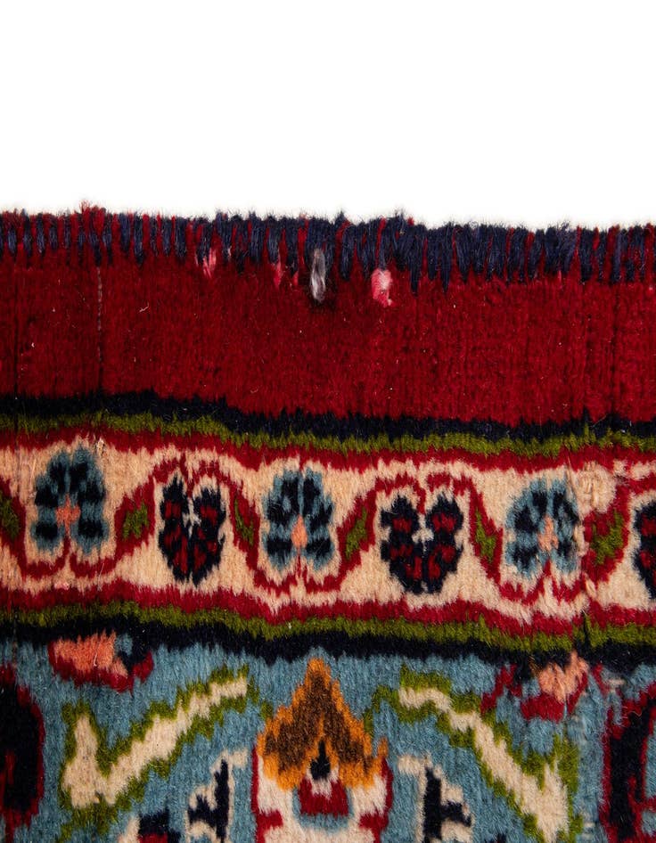 Detail image of  9' 10 x 12' 7  Hand Knotted Mashad Persian Wool Rug