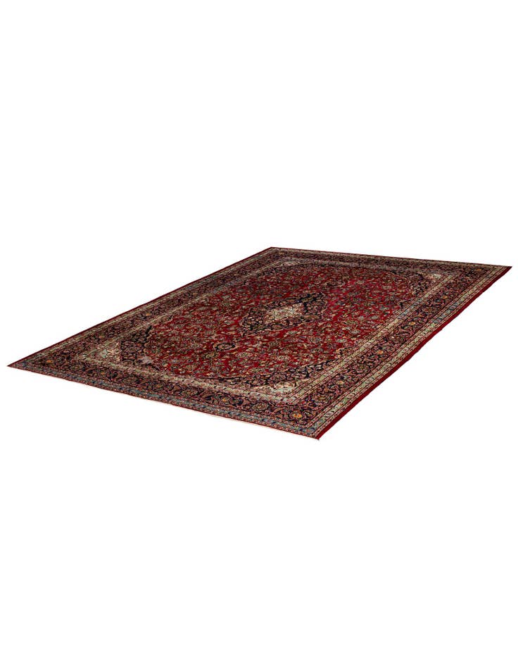 Detail image of  9' 10 x 12' 7  Hand Knotted Mashad Persian Wool Rug