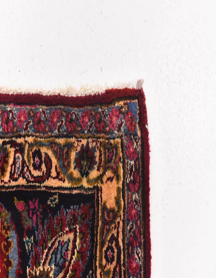 Detail image of  9' 8 x 13'  Hand Knotted Mashad Persian Wool Rug