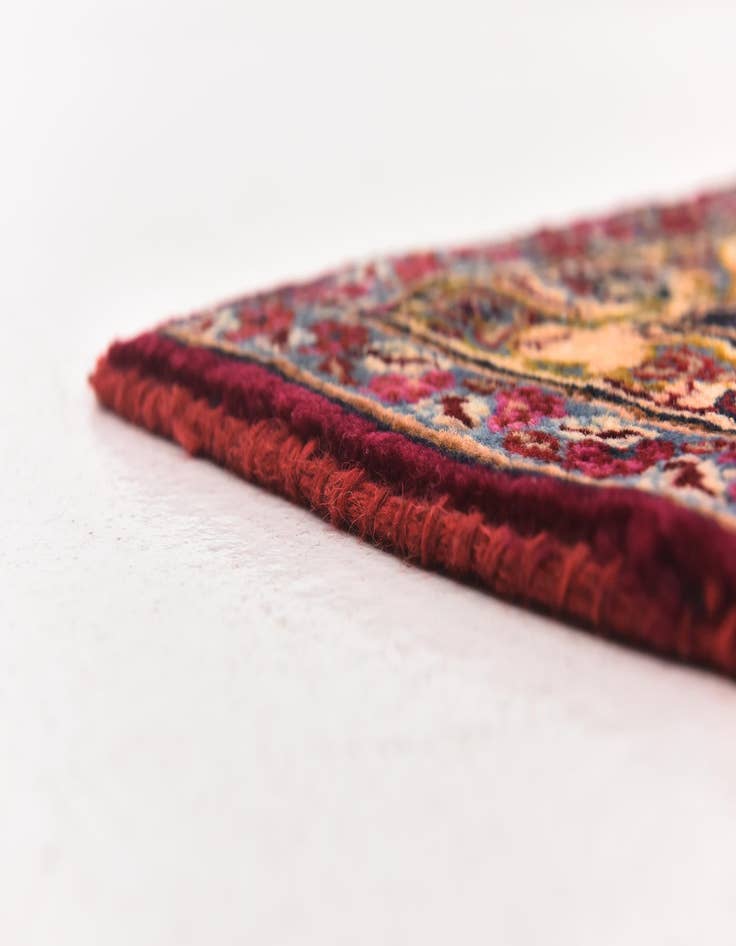 Detail image of  9' 8 x 13'  Hand Knotted Mashad Persian Wool Rug