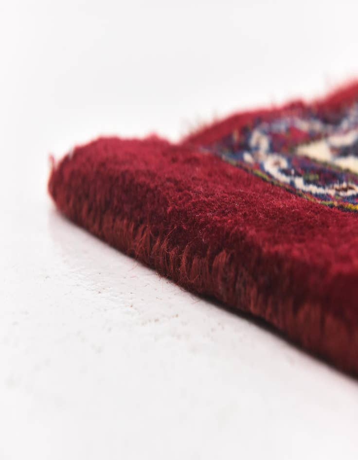 Detail image of  9' 9 x 12' 8  Hand Knotted Mashad Persian Wool Rug