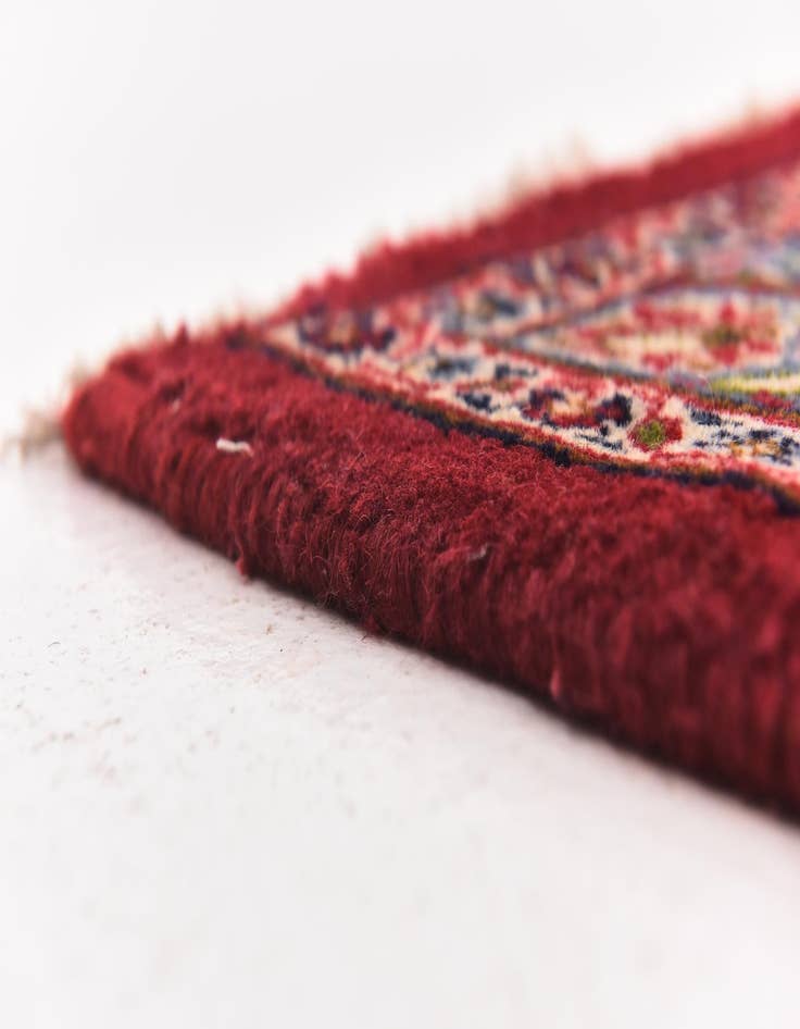 Detail image of  9' 9 x 12' 9  Hand Knotted Mashad Persian Wool Rug