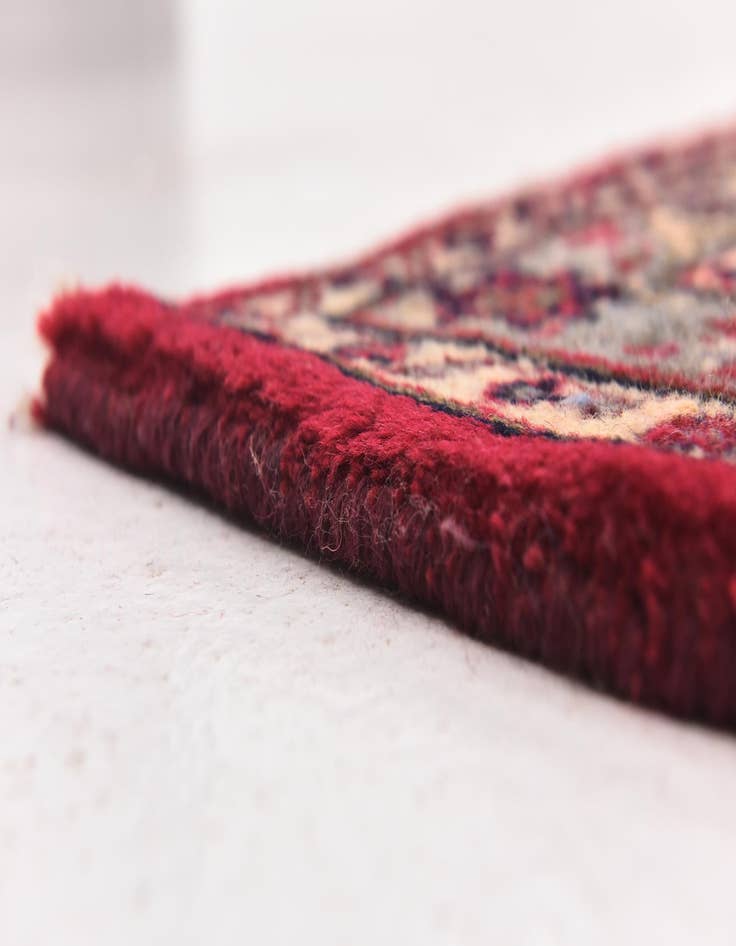 Detail image of  9' 6 x 13'  Hand Knotted Mashad Persian Wool Rug