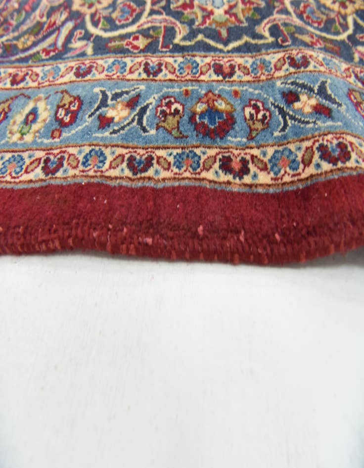 Detail image of  9' 9 x 12' 9  Hand Knotted Mashad Persian Wool Rug