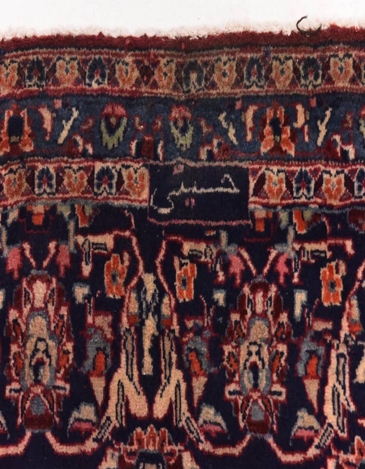 Detail image of  9' 10 x 12' 8  Hand Knotted Mashad Persian Wool Rug