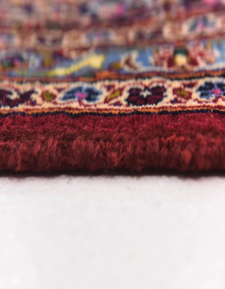 Detail image of  9' 9 x 12' 6  Hand Knotted Mashad Persian Wool Rug