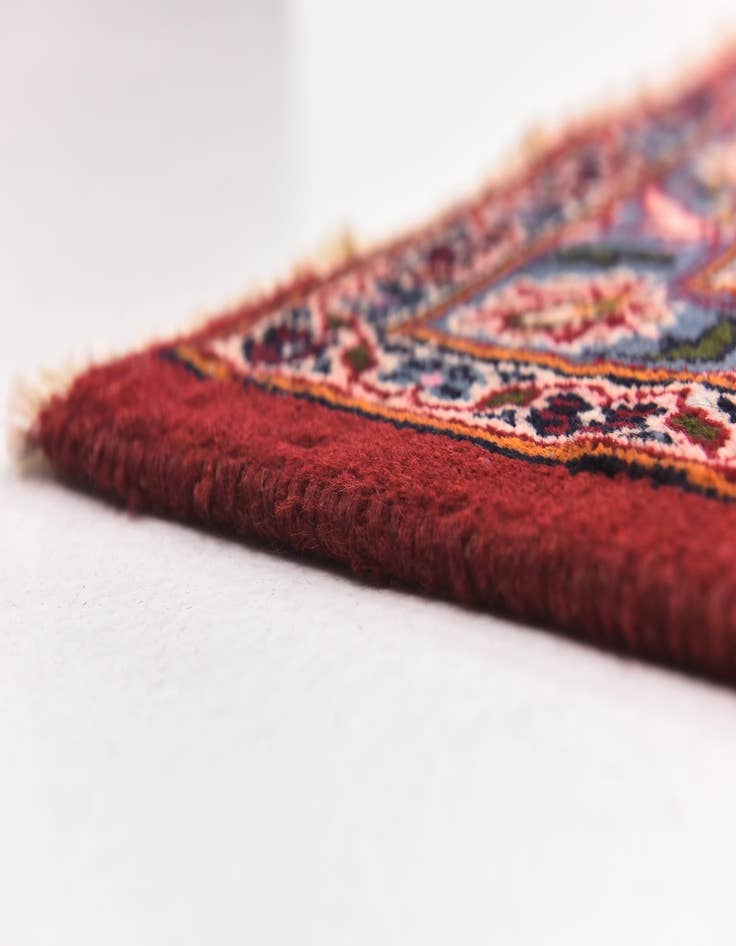 Detail image of  9' 8 x 12' 6  Hand Knotted Mashad Persian Wool Rug